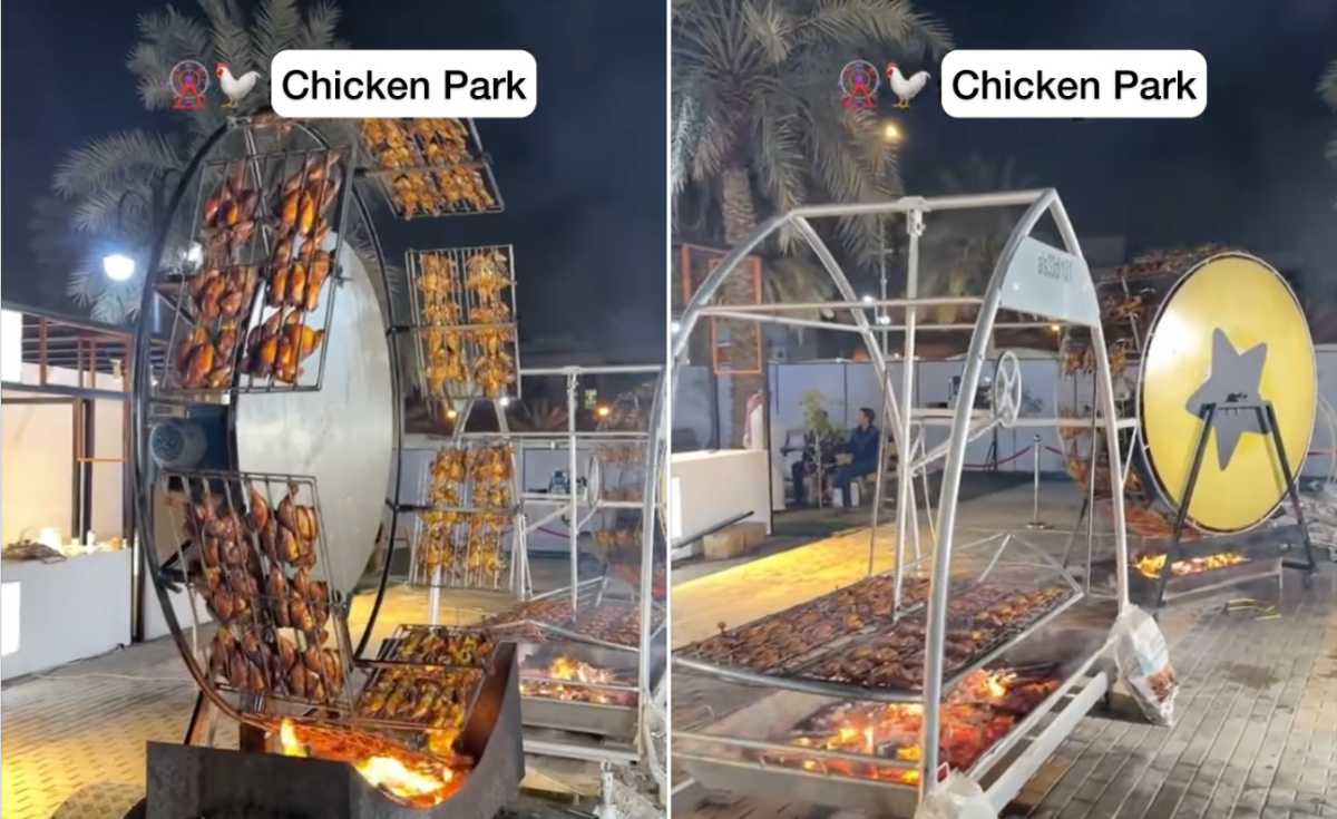 Internet Divided Over Viral Video Showing Chicken Being Roasted On Ferris Wheels