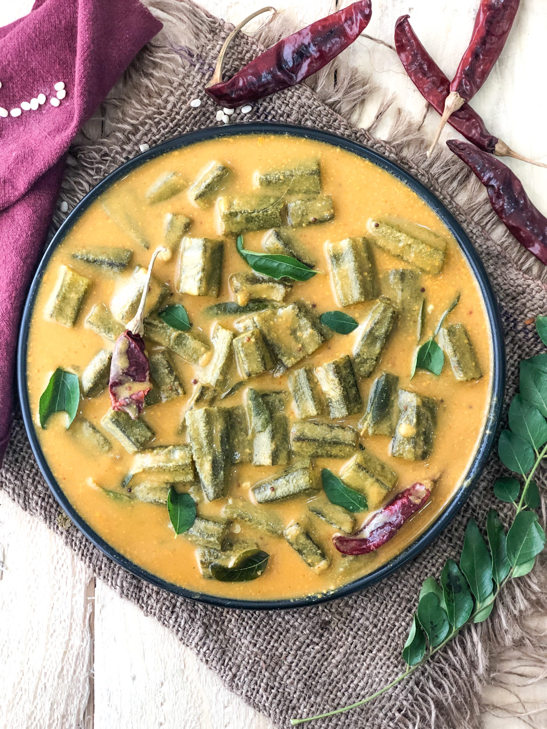 Karnataka Style Bendekayi Gojju - Kayirasa Recipe