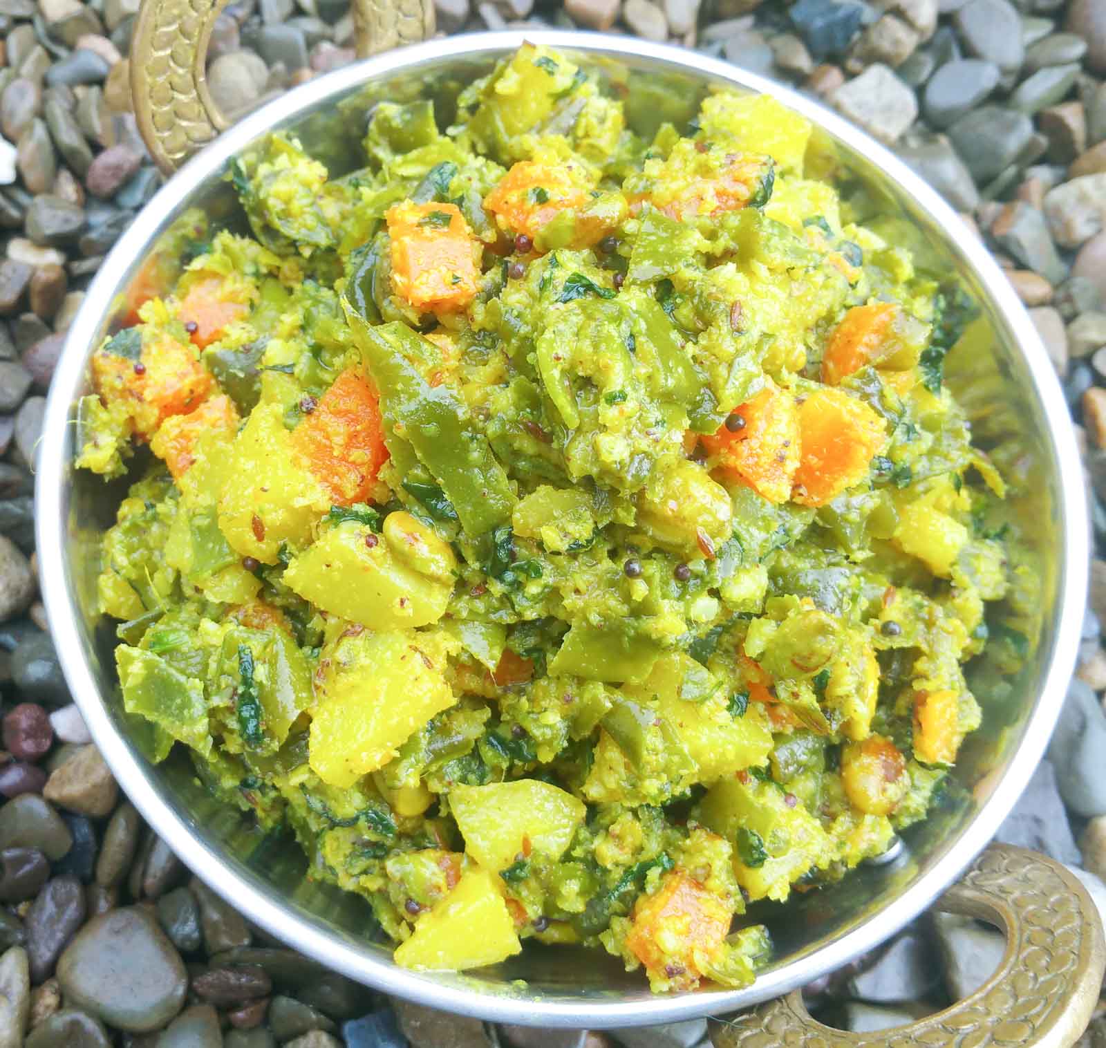 Mixed Vegetable Koora Recipe - Mixed Vegetable Poriyal