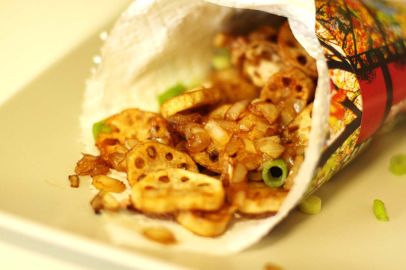 Soy Glazed Renkon Chips Recipe - Crispy Lotus Root