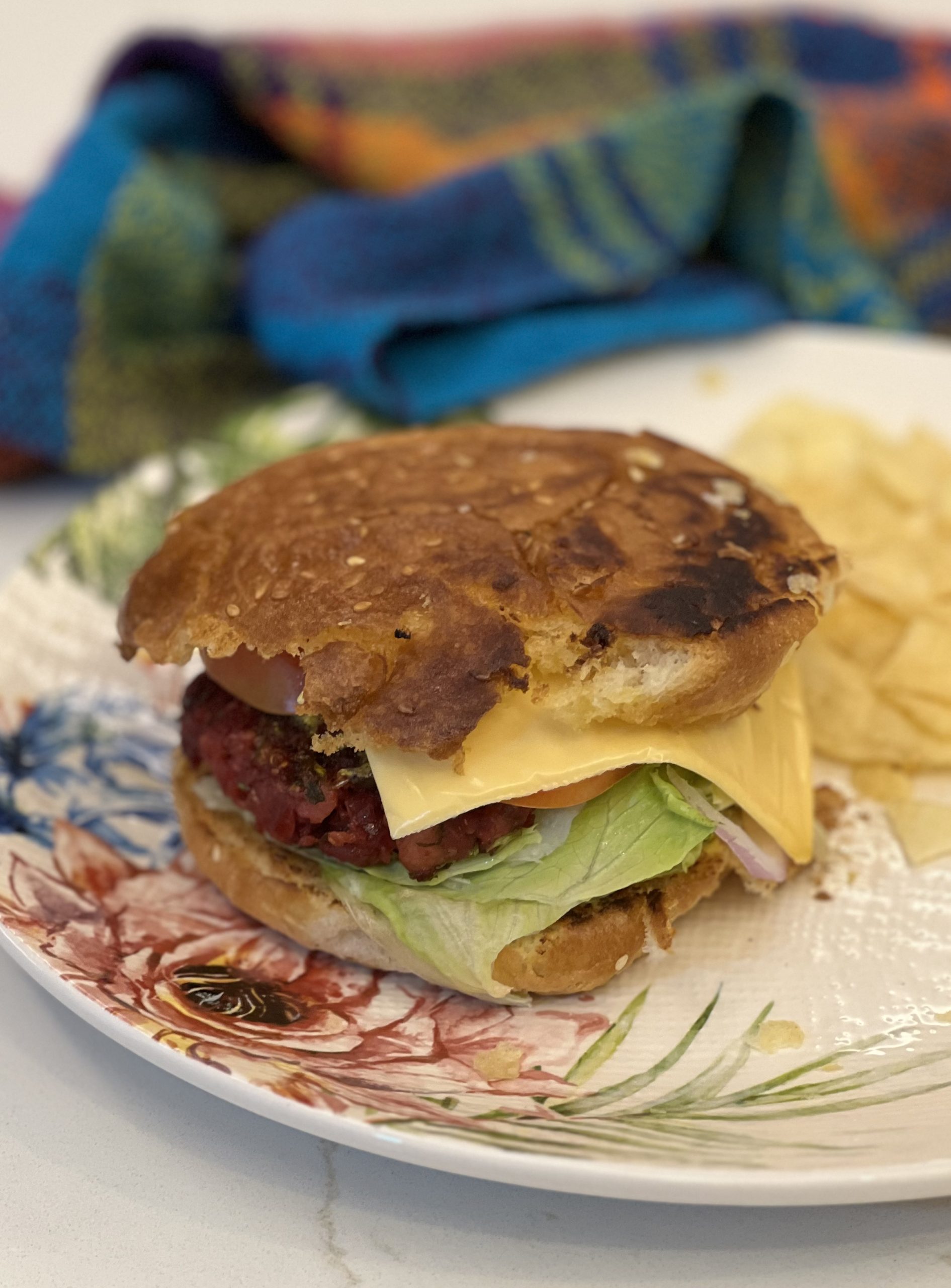 High Protein Quinoa Beet Burger Recipe