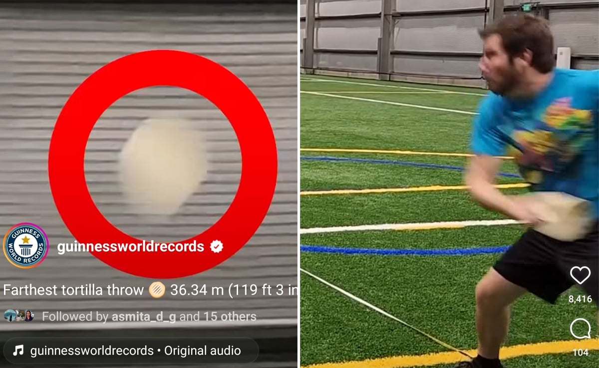 US Man Sets World Record By Throwing Tortilla. Surprised? Watch The Video For More