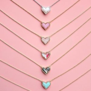Heart-shaped Necklace Love Necklace Valentine's Day Jewelry Adjustable Clavicle Chain