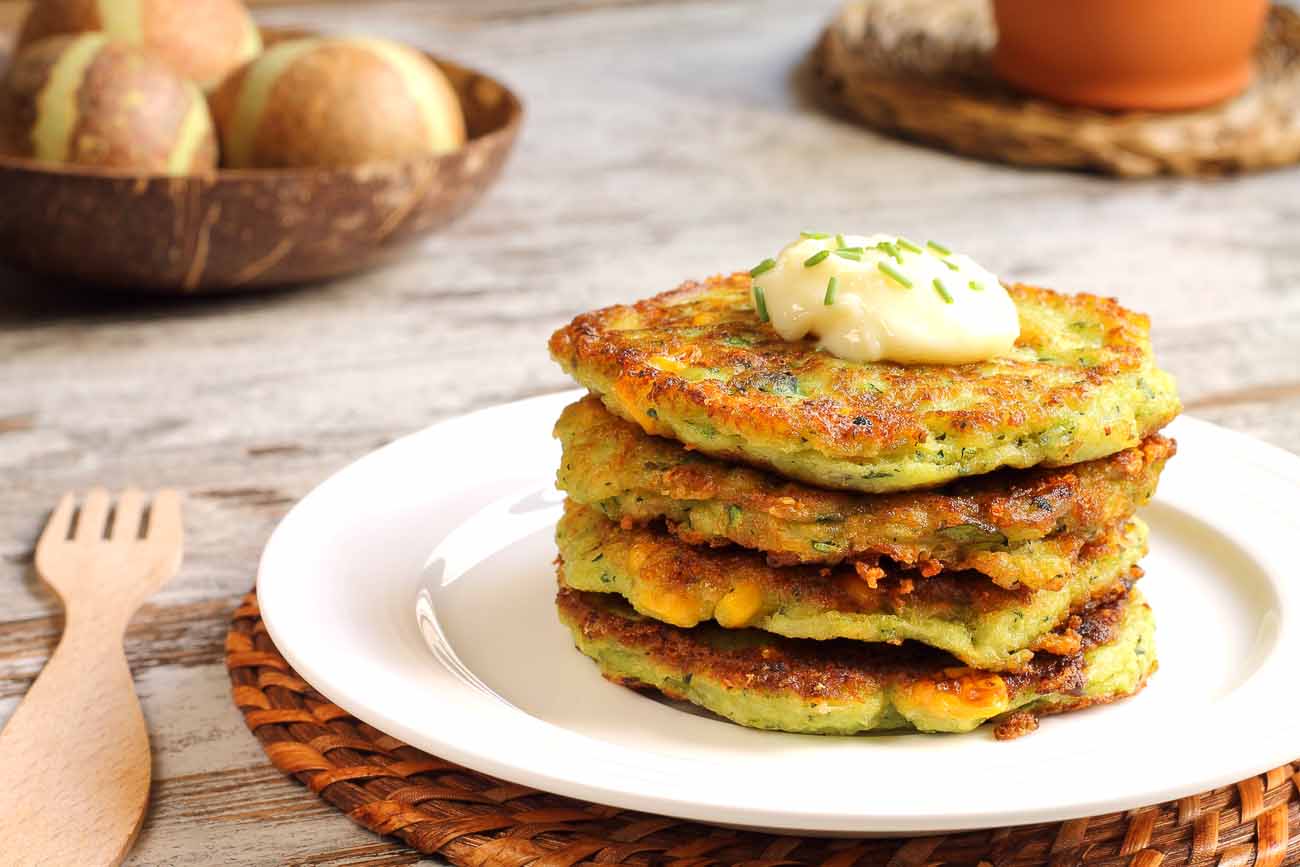 High Protein Zucchini & Corn Patty Recipe