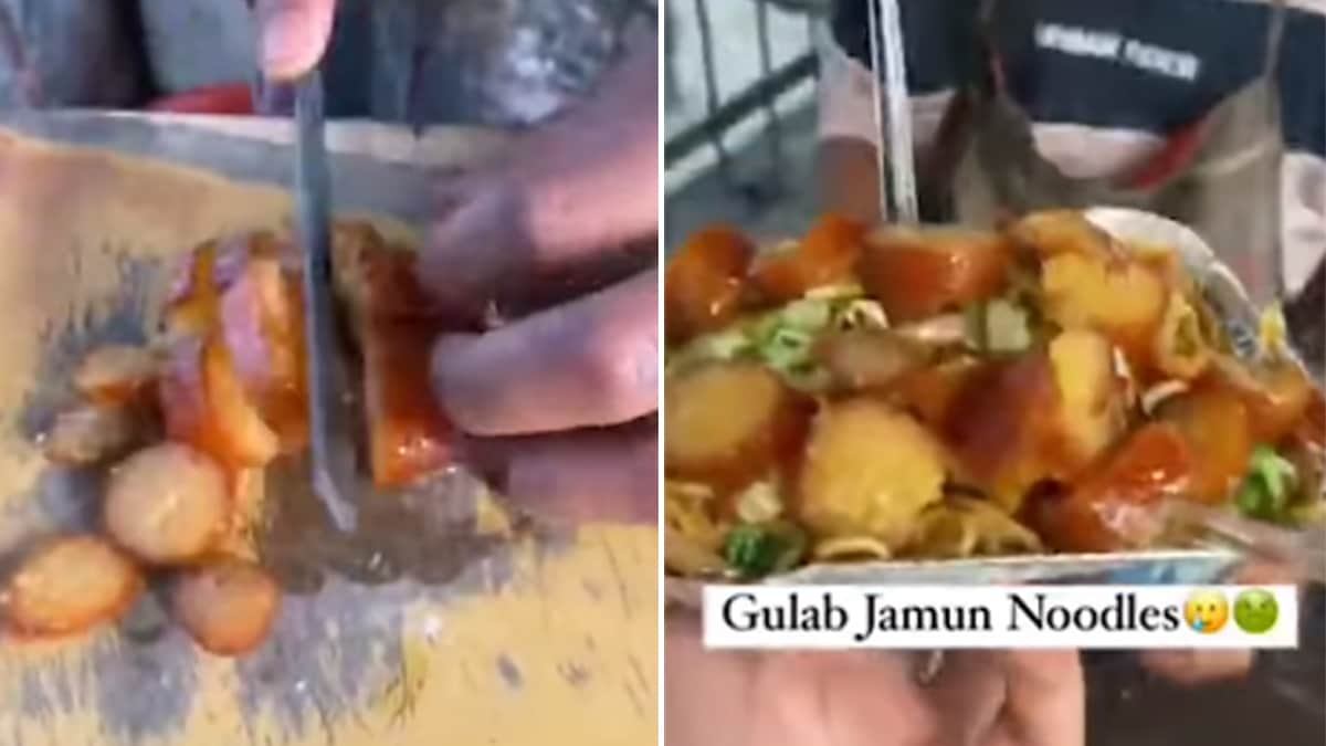 Street Vendor Goes Viral For Making Gulab Jamun Noodles, Internet Stunned