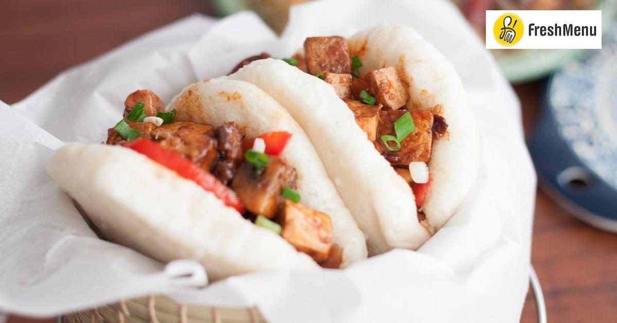 Taiwanese Style Gua Bao Recipe - Steamed Bao Buns With Sweet And Spicy Mushroom & Tofu Recipe