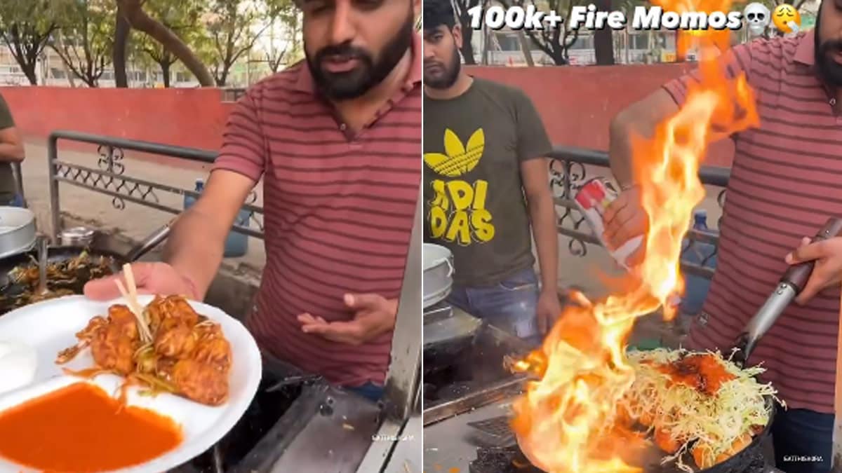 Viral Video: 'Fire Momos' Is The Latest Food Experiment On The Block