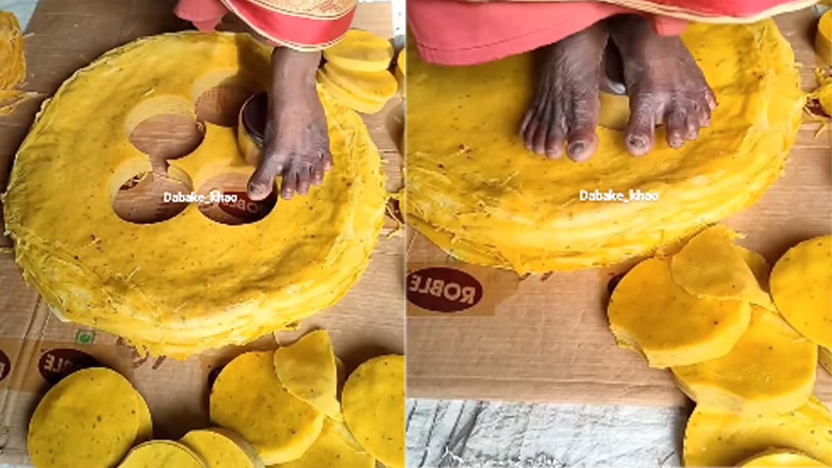 Viral Video: Papad-Making Process Sparks Hygiene Debate On The Internet