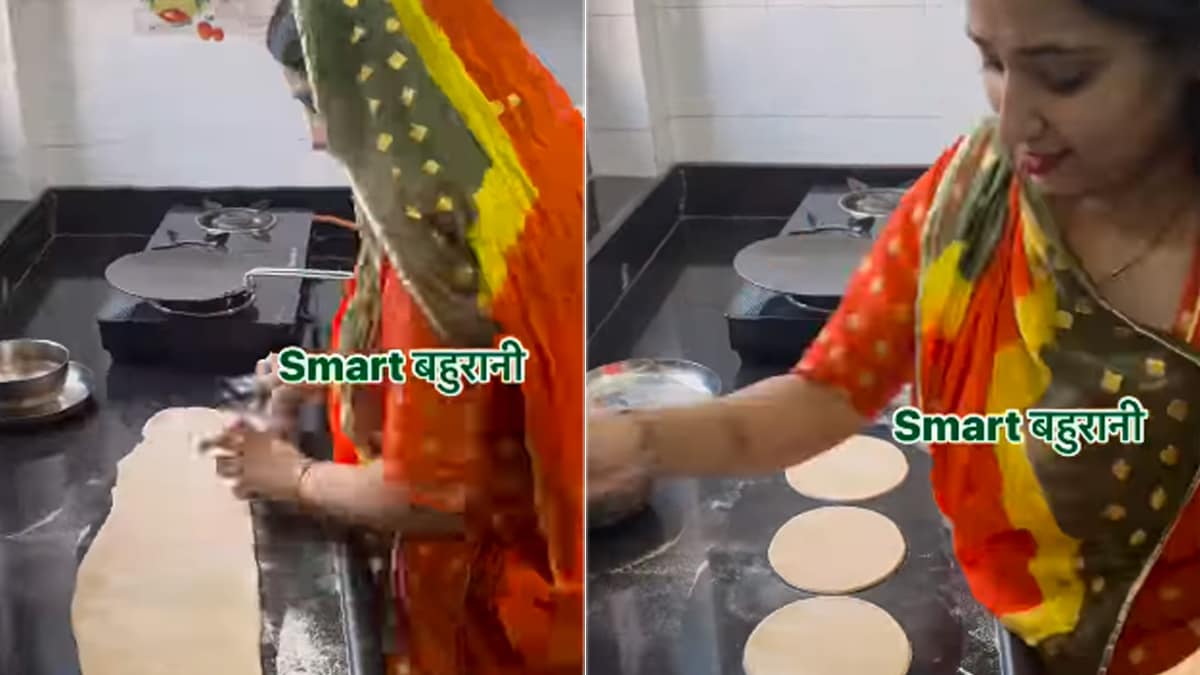 Viral Video Shows Time-Saving Tip To Prepare Rotis Quickly