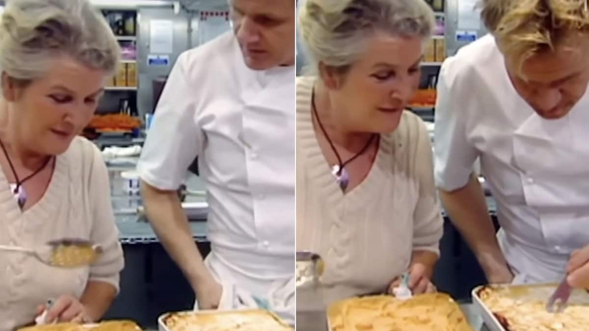 Watch: Gordon Ramsay's Mother Disapproves Of His Undercooked Pie, Calls It "Titanic"