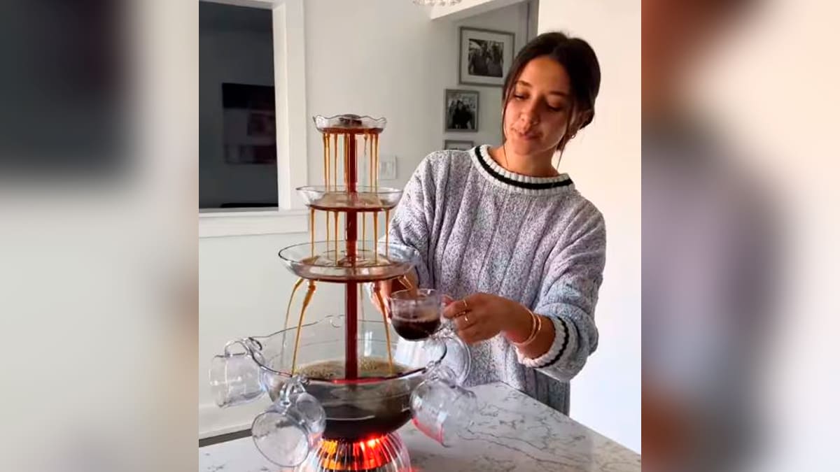 Watch: The Coffee Fountain That's Got Internet Buzzing - Would You Give It A Try?