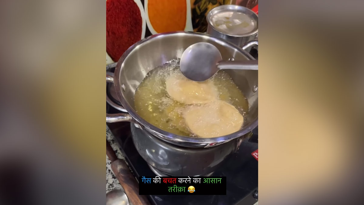 Watch: Woman Cooks Potatoes And Pooris On One Gas Stove To Save Gas; Internet Divided