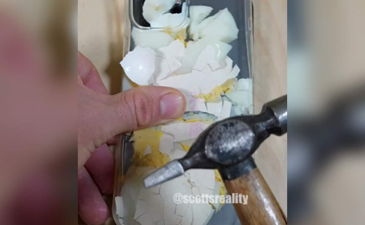 Would You Ever Crush A Boiled Egg Inside Your Mobile Cover Just Like This Man?