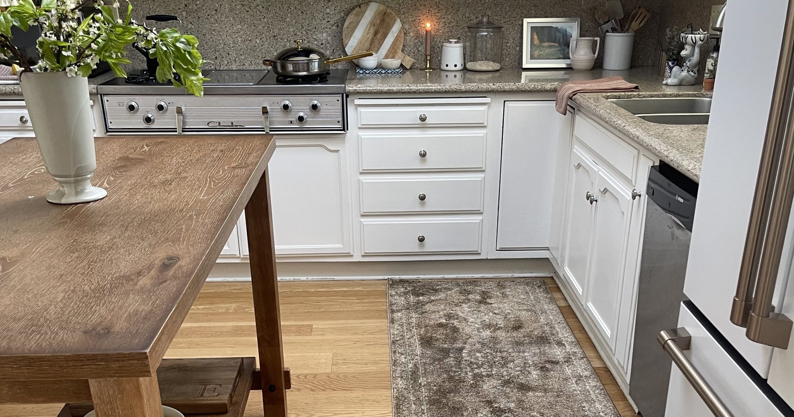 My Stain-Resistant Kitchen Runner Looks Vintage but Is Actually From Amazon