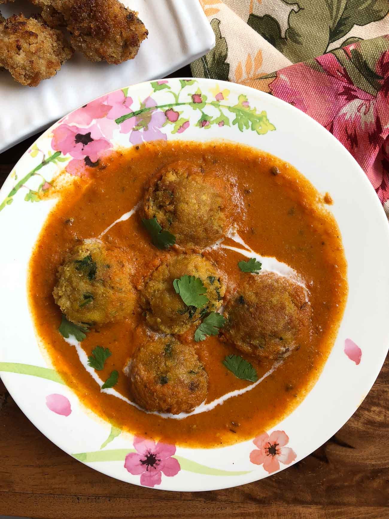 Suran Kofta Curry Recipe - Yam Kofta Curry