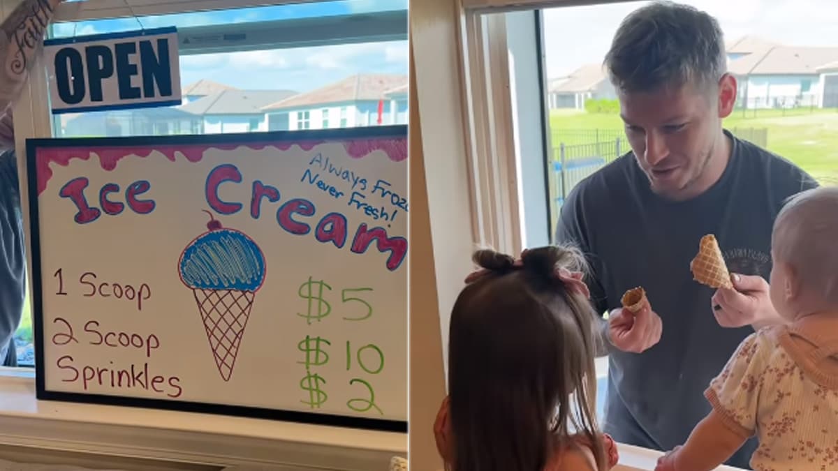 Viral Video: Dad's Ice Cream Shop At Home Is The Most Adorable Thing On The Internet