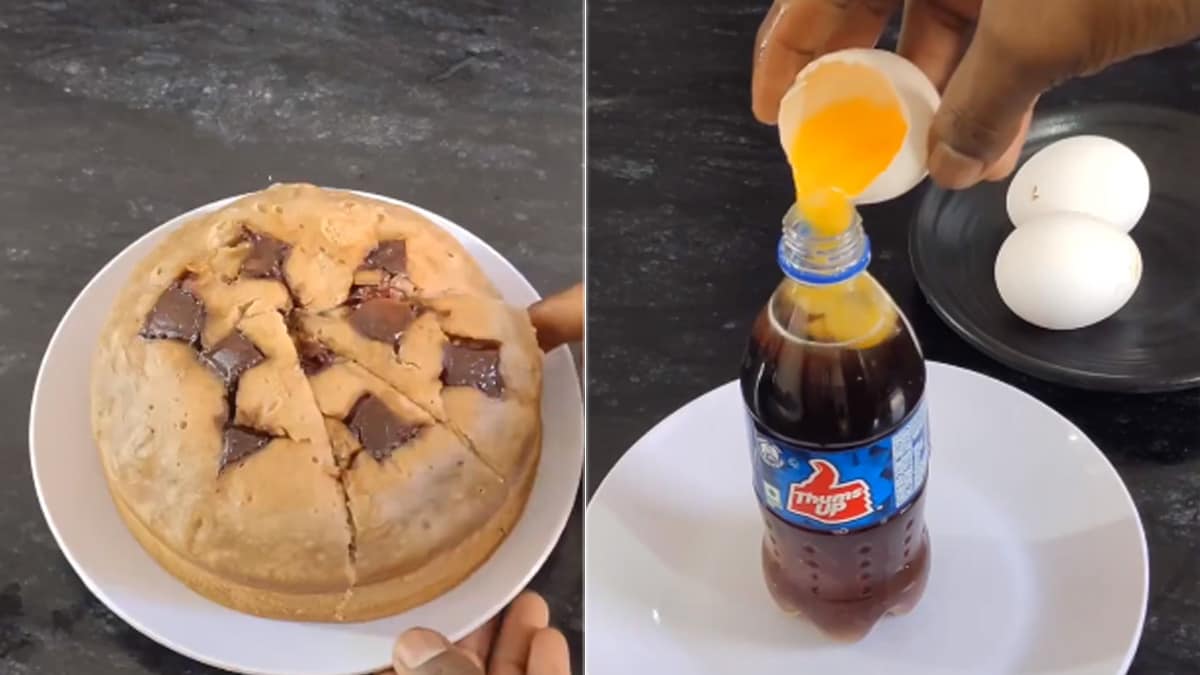 "Be Very Scared Of Such Cooks": Internet Reacts As Man Mixes Eggs With Cola To Make Cake