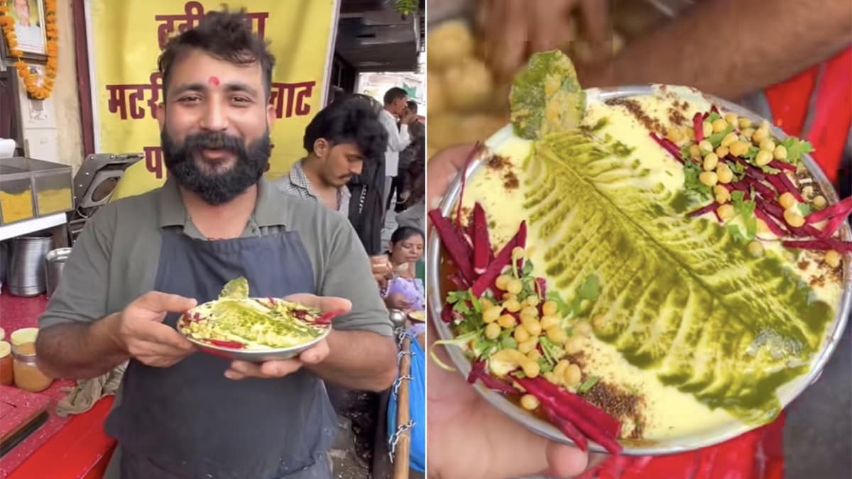 "Wow! Delicious": Video Of Leaf Design Dahi Gujiya Impresses The Internet