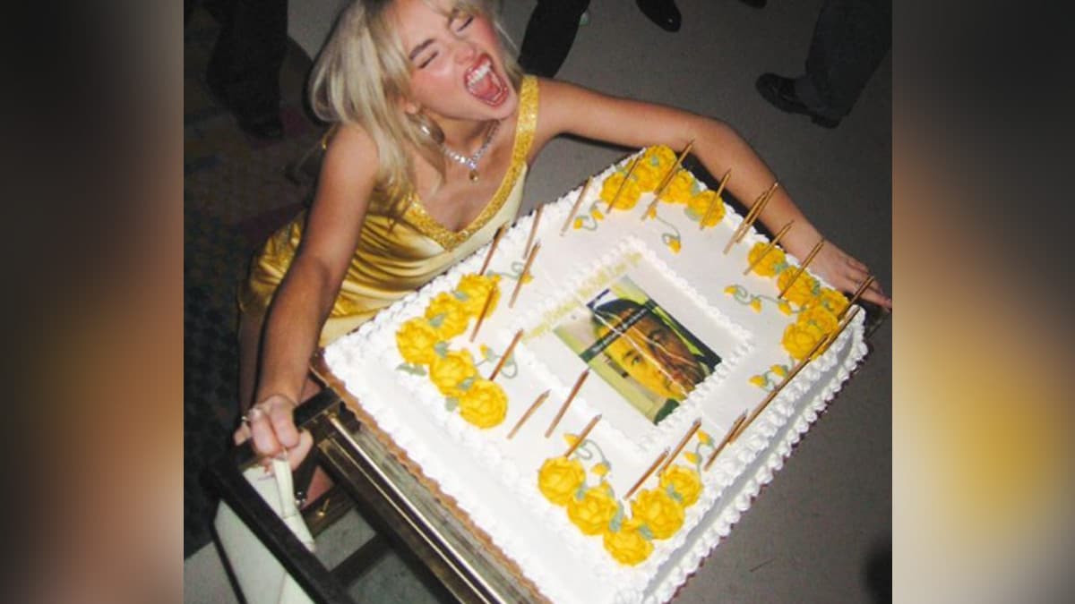 Actor Sabrina Carpenter's 25th Birthday Cake Featured Leonardo DiCaprio Meme