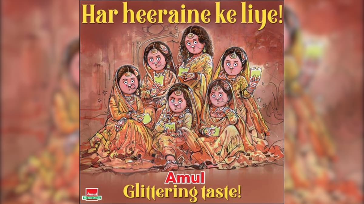 Amul Offers A "Glittering" Tribute To Sanjay Leela Bhansali's 'Heeramandi'