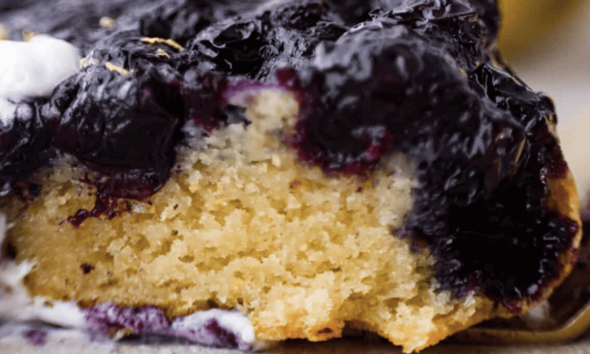 Blueberry Lemon Upside-Down Cake