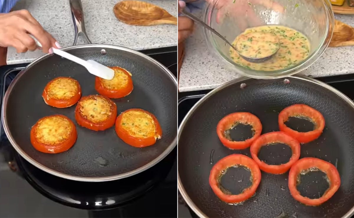 How To Cook Your Omelette In A Tomato Ring: Viral Recipe Wins Foodies