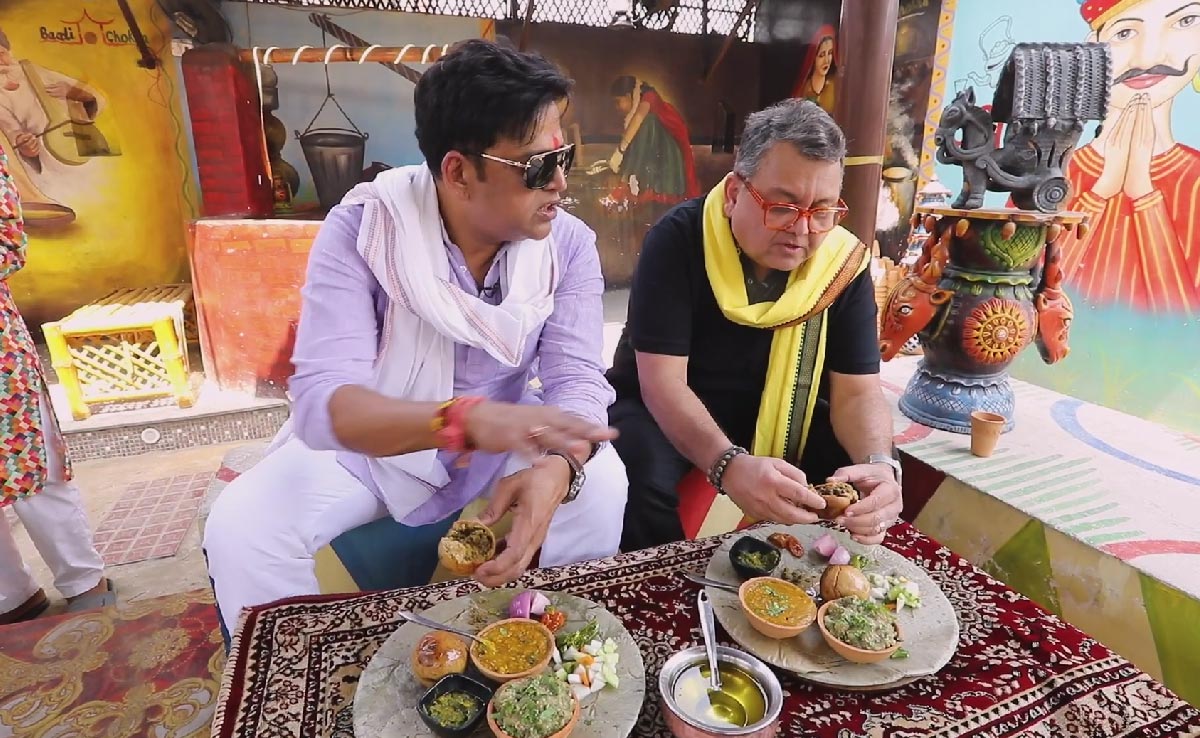 Ravi Kishan and Kunal Vijayakar Indulge in Baati Chokha, Political Conversations, And Much More