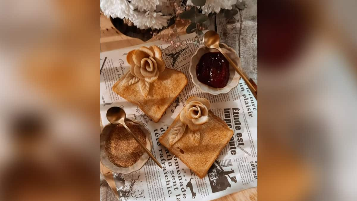 This Viral Video Of A "Flower Toast" Will Leave You Mesmerised