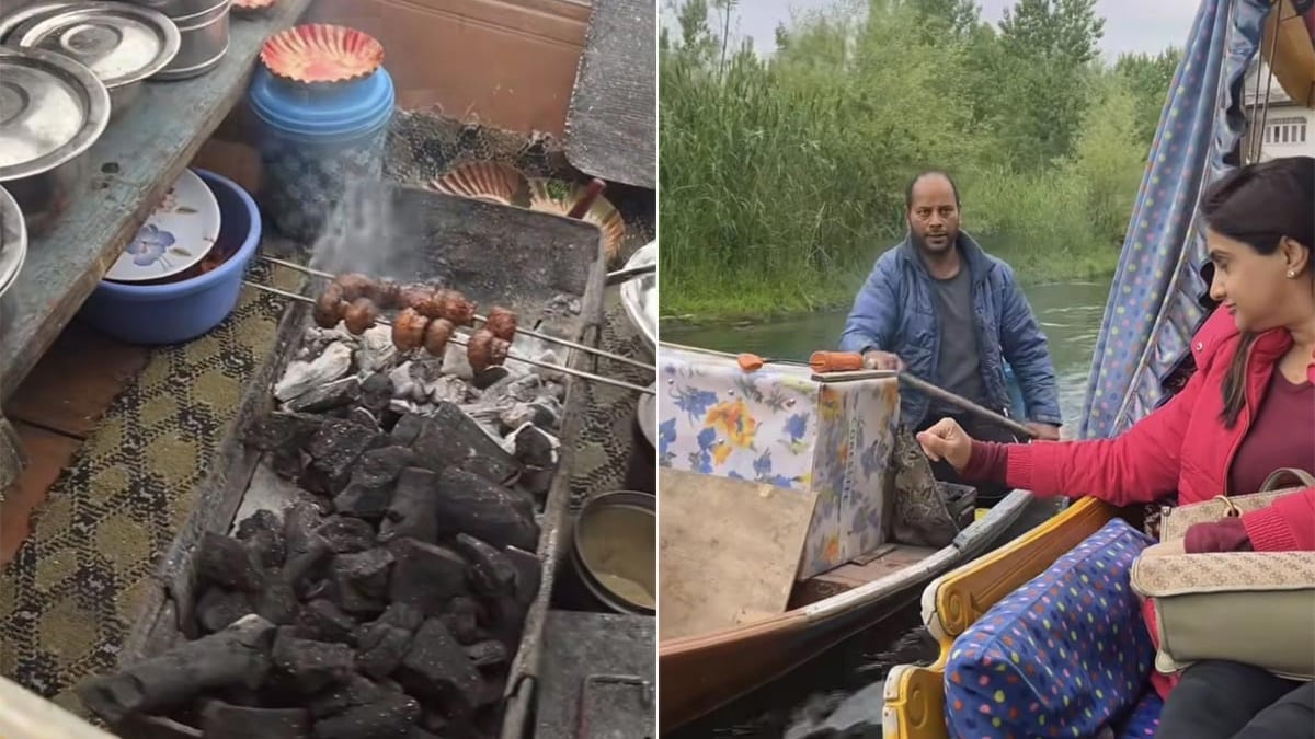 Video Of Vendor Selling Kashmiri Street Food In Dal Lake Goes Viral; Internet Lauds "Hygiene"