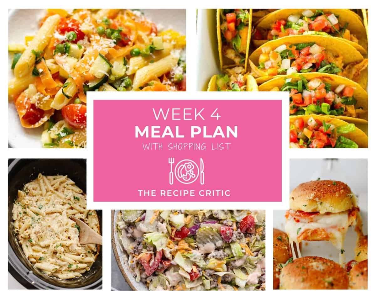 Weekly Meal Plan #4