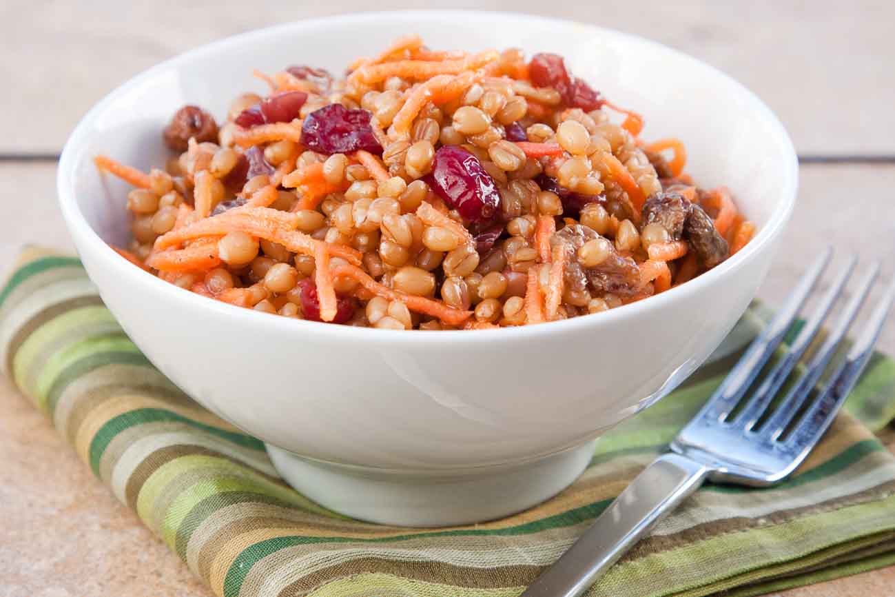 Wheat Berry Salad With Cranberries & Carrots Recipe