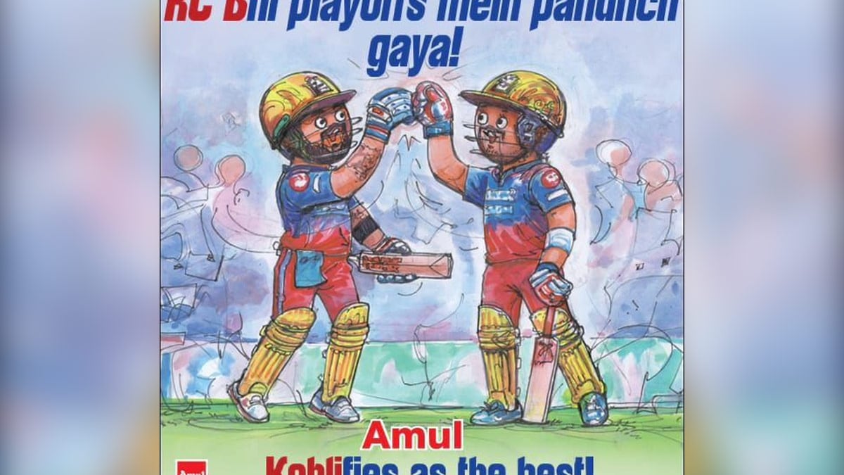 "Kohlifies As The Best" - Amul Shares Special Topical For RCB's Entry Into IPL 2024 Playoffs