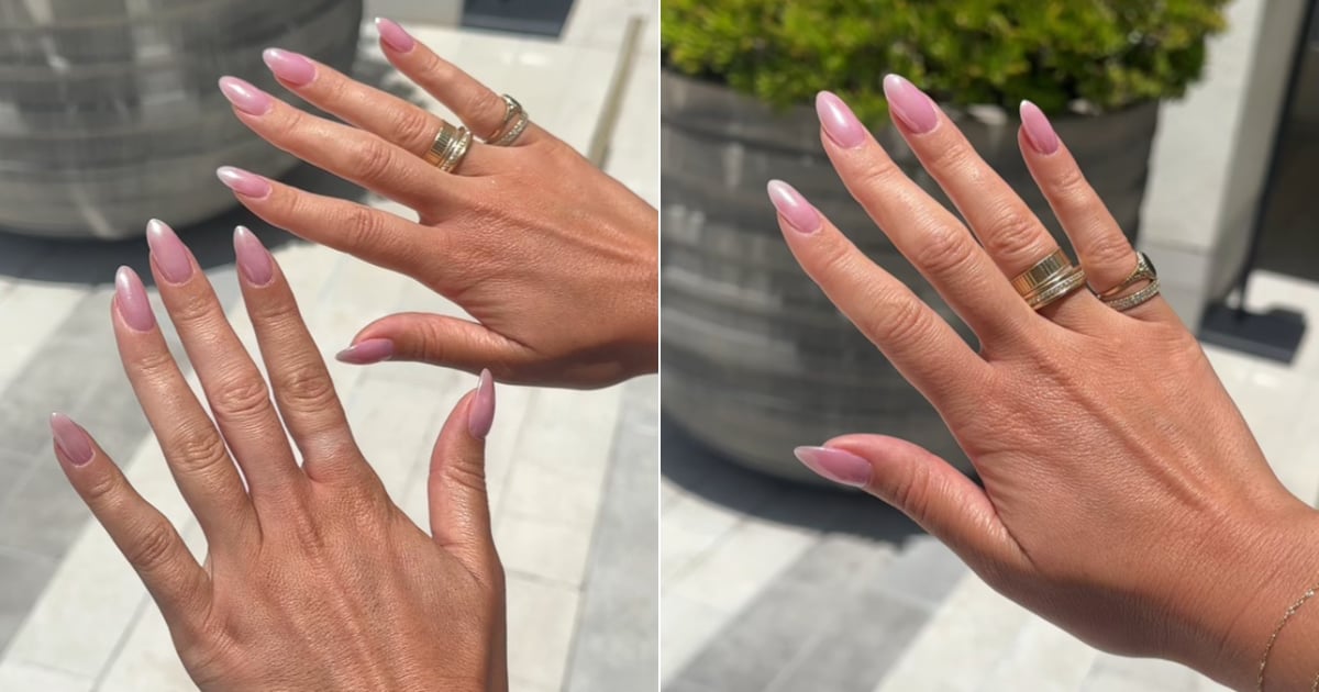 I Tried Hailey Bieber's Pink Jelly Glaze Nails With Tips From Her Manicurist