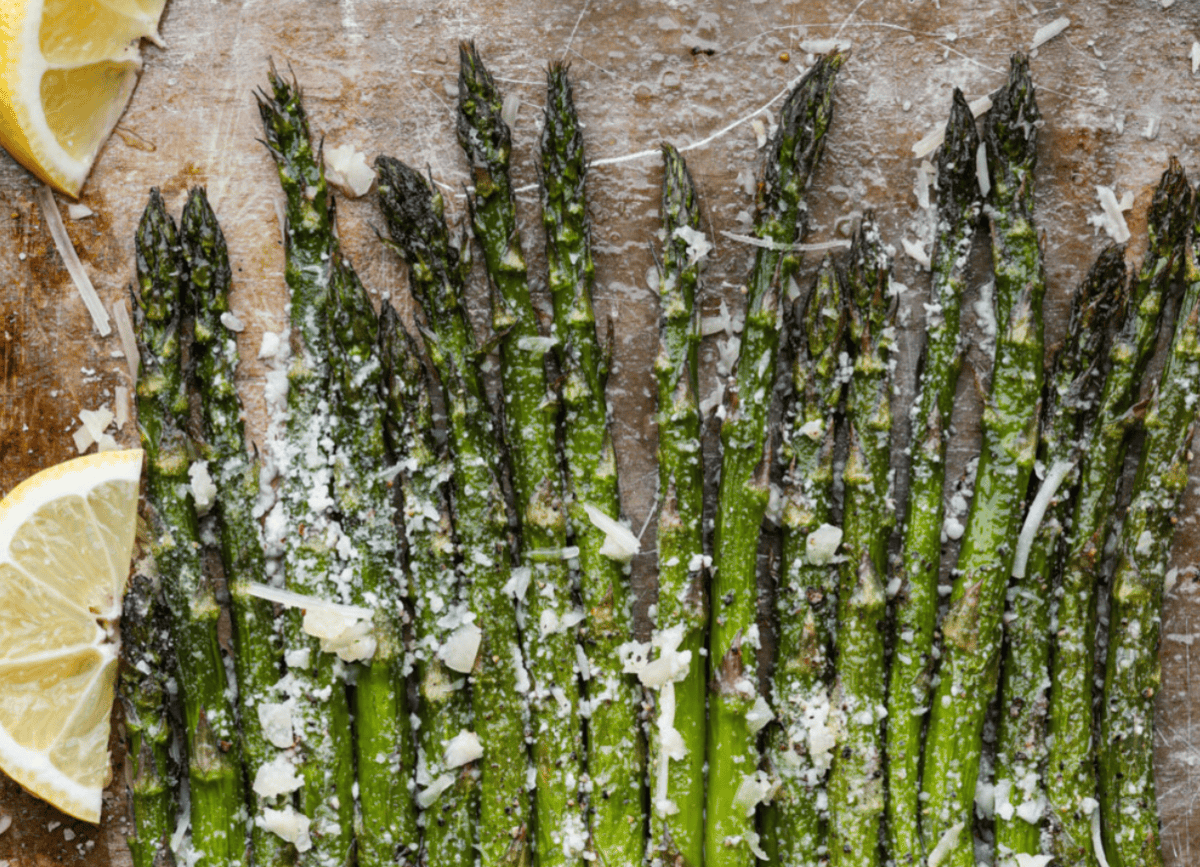 Roasted Lemon Parmesan Garlic Asparagus